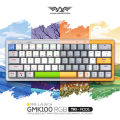 Armaggeddon GMK-100 RGB Gasket Mechanical Keyboard | 3 Modes | 2.4G Wireless | BT 5.3 | HotSwappable Lubed Switches. 
