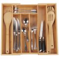 Bamboo Cutlery Tray Kitchen Drawer Organizer Separation Cutlery Organizer For Spoon Fork Knife Shelf Tableware Storage Box Cutlery Holder. 