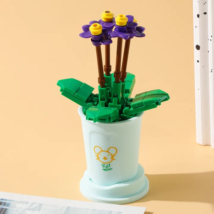 Lele%20Brothers%20Building%20Block%20Flower%20Series%208814%20Potted%20Fleshy%20Bouquets%20Children's%20Assembled%20Toy%20Roses%20June%201%20Gift%20-%20Image%206