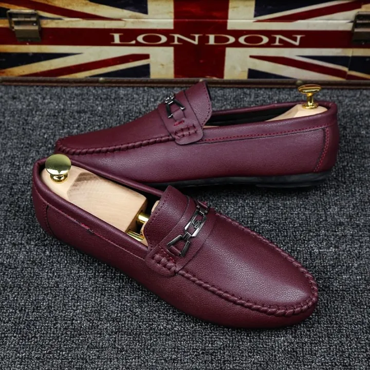 Tods%20Men's%20Spring%20New%20Fashionable%20Men's%20Shoes%20Casual%20Leather%20Shoes%20Korean%20Style%20All-Matching%20Lazybones'%20Shoes%20Slip-on%20Men's%20Fashion%20Shoes%20-%20Image%209