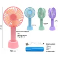 Classic Handheld Mini USB Desk Fan, Small Personal Portable USB Rechargeable Battery/USB Operated Small Fan. 