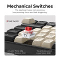 UGREEN Red Switch Mini Mechanical Keyboard Wired Mechanical Axis 61 Keys Single Zone for Desktop Laptop Windows Mac OS Gaming. 
