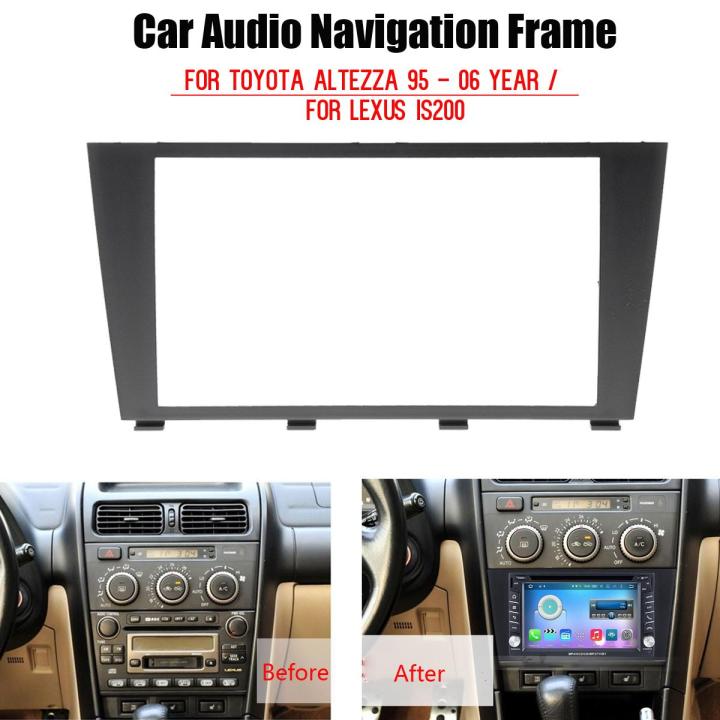 Black Motors Car Audio Navigation Frame For Altezza 95 - 06 Year ...