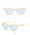 Women's Fashion Cat Eye Elegant Curve Sunglasses Trend Casual Frame Female. 