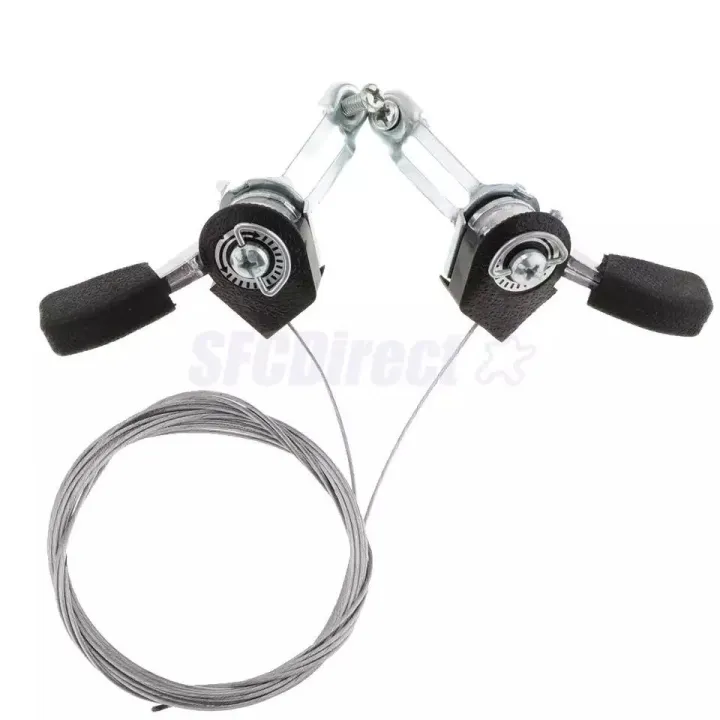 Bicycle%20Gear%20Shifter,%20Cycle%20Shifting%20Lever%20Alloy%203x6%20and%203x7%20Speed%20Shifter%20Pair%20-%20Image%202