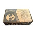 25pc Kraft Paper Lunch Box Printed Meal Box Takeaway Box eco friendly food packaging. 