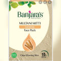 100% Originall Banjaras Multani Mitti + Sandalwood Face Pack- 100g Pack. 