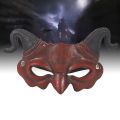 Devil Masks Horns Scary Horror Hornghost Ram Half Party Props Costume Face Cosplaycostumes Men Horrible Eye Masqueradecreepy. 