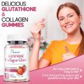 Nature Glow 60 Glutathione Collagen Gummies gcgd Glow Dietary Supplement Organic Strawberry Flavor. 