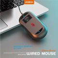 Moxom - MX-MS09 USB Wired Laser mouse 4 Keys Optical Black 1.5m DPI 1600 Classic Gaming Fabric Cable Ryzen Asus Republic of Gamers USB Mouse. 