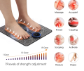 Foldable EMS Pulse Foot Massager Mat Electric Foot Machine with Acupuncture Stimulator , Remote Controlled EMS Foot Massager for Pain Relief and Muscle Performance. 