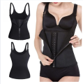 Waist Trainer Corset Clip and Zip Vest Body Shaper Cincher Sweat Vest with Adjustable Straps for women. 