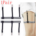2pcs Mens Elastic Adjustable Shirt Stays Garters Leg Suspenders Holders Shirt. 
