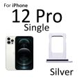 iPhone 12 Pro Sim Tray Silver colour sim tray. 