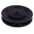 90mm Diameter Nylon Bearing Pulley Wheel Cable Gym Fitness Equipment Part Moyao. 