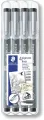 STAEDTLER® 308 WP4 PIGMENT liner 4 set. 