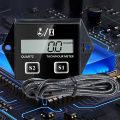 Resetable Waterproof Digital Display Engine Tach Hour Meter Tachometer Gauge Engine RPM LCD Display Digital Engine Tachometer HENGLI. 