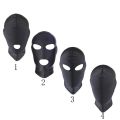【HUT】 Unisex Breathable Black Full Face Cover Spandex Zentai Costume Mask Hoods Black Cool Man Woman Face Mask. 