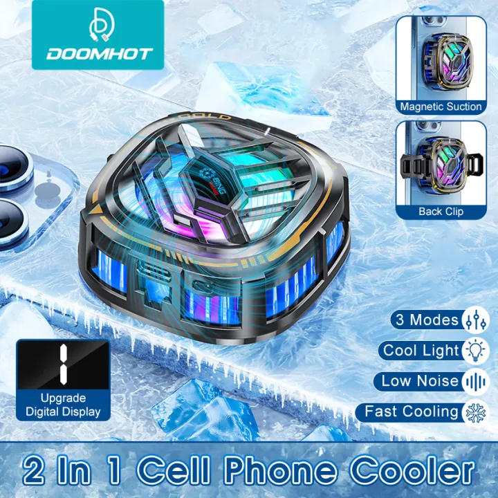 Doomhot%20Phone%20Cooler%202%20In%201%20Mobile%20Phone%20Radiator%20Semiconductor%20Fast%20Cooling%20And%20Heat%20Dissipation%20Portable%20Mobile%20Phone%20Radiator%20With%20Digital%20Display%20Suitable%20for%20Live%20Streaming%20Mobile%20Game%20-%20Image%202