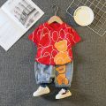 Kids Clothes Suit Summer Children Boy Girl T Shirt Shorts Full Bear 2Pcs/sets Baby Toddler Clothing Infant Sportswear. 