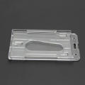 Sturdy ID badge holder Secure Transparent Card holders vertical Lightweight Hard plastic card holders for Office use Trade shows and conferences Security personnel Government organizations ID and. 