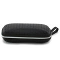 Square High-Sunglasses Case Anti-Pressure Sunglasses Case Black Zipper Honeycomb Water Cube Box. 
