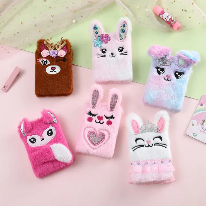 Compact%20size%20Bunny%20plush%20diary%20Fluffy%20Soft%20material%20Kawaii%20design%20Cartoon%20notebook%20Multiple%20colors%20Durable%20packaging%20Portable%20notepad%20for%20School%20Office%20Daily%20planning%20Writing%20journal%20Gift%20idea%20-%20Image%202