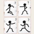 Kids Montessori Educational Wooden Stick Men Puzzle Game Kids Hand Skill Fine Motor Training Assemble Toys For Baby Imagination. 