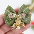 Christmas Bow-knot Decorations Golden Red Bell Butterfly bow Hanging Ornaments Xmas Tree Home Decor New Year Wedding Party Decoration. 