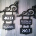 House Number plate with Name. 