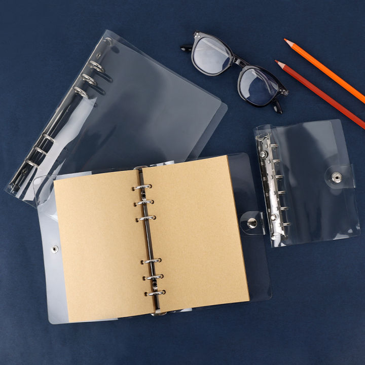 A5/A6/A7%20Transparent%20PVC%20Clip%20File%20Folder%20Notebook%20Loose%20Leaf%20Ring%20Binder%20Planner%20Agenda%20School%20Office%20Supplies%201Pcs%20-%20Image%203