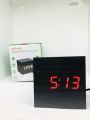 LED wood clock New digital temperature alaram clock. 