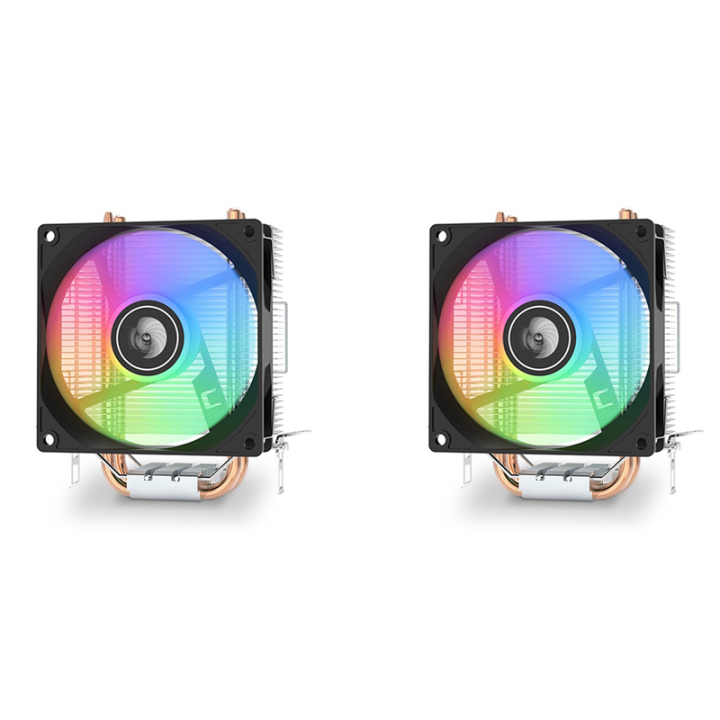 2X A200 Dual Heat Pipe Air Cooling Radiator Multi-Platform Silent CPU ...