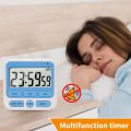 LCD Digital Screen Kitchen Timer Alarm Clock Large Display Home Cooking Count Up Countdown Multifunctional Sleep Stopwatch Clock. 