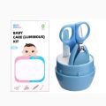 4-in-1 baby nail kit, suitable for children's baby hand and foot care nail scissors. 