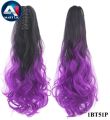 Long Straight 02 Colour Curly Hair Pony Wig Ponytail Tail Hair Cosplay wig Fiber Synthetic Fake Hair Extensions For Women C1770 L. 