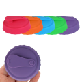 6 Pack Can Protector Lid or Covers Reusable Silicone Beverage Can Lids for Standard Soda/Beverage/Beer Cans with Resealable Nozzle. 
