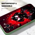 Hontinga for Huawei Y6P Back Cover Red Spider Man Design Phone Case Square Soft Liquid Silicone Mobile Cover. 