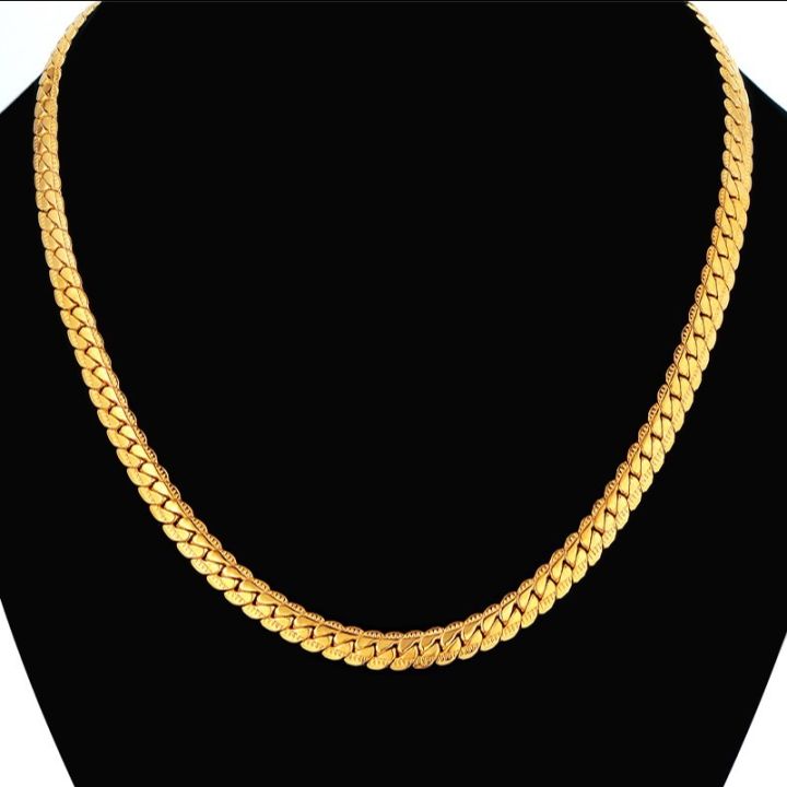 Gold%20Color%20316l%20Stainless%20Steel%20Necklace%20Femme%20Boys%20Mens%20Chain%20Necklace%20Fashion%20Jewelry%20Punk%20Classic%204mm%207mm%20Snake%20Chain%20-%20Image%204