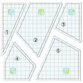 5 Pieces Quilting Template Set Sewing Machine Ruler Hand Patchwork. 