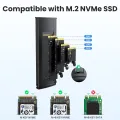 UGREEN M.2 NVMe SSD Enclosure Adapter 10Gbps USB C 3.2 Gen2 Tool-Free External Enclosure NVMe Reader Supports M and B&M Keys. 
