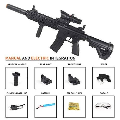2022 M416 Water Gel Beads gun toy Blaster Rifle Electric Toy Gel Splat ...