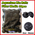 20 PCS Aquarium Bio-Balls Filter Media Fish Tank Pond Water Filter Bio Balls. 