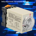 【FOOT SOFA】[Quality assurance] 0-30s Power Off Delay Timer Relay Knob Delay Time Relay Control Time Relay with Base AC 220V ST3PF. 