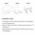 NANLIY 12X Wall Mount Kit Mounting Brackets for Soundtouch 300 for -300 Sound Touch 300 Soundbar, Soundbar 700/ 900. 