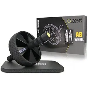 AB Wheel Roller Exercise Home Gym Equipment for 6 Pack Abs & Core Workout Roller - with Innovative Non-Slip Rubber, Extra Thick Knee Pad