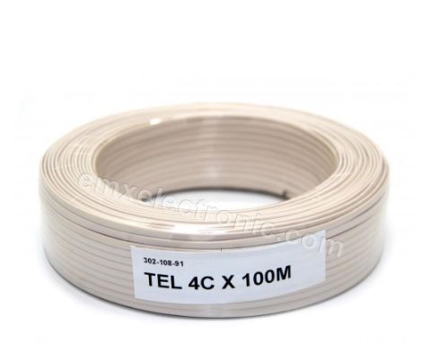 4 CORE INDOOR TELEPHONE FLAT CABLE (100M)