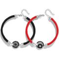 1 pair Casual Accessory Sun Moon Pattern Couple Bracelet Luminous Punk Braided Bracelet Adjustable Rope Bracelet Couple Wear. 