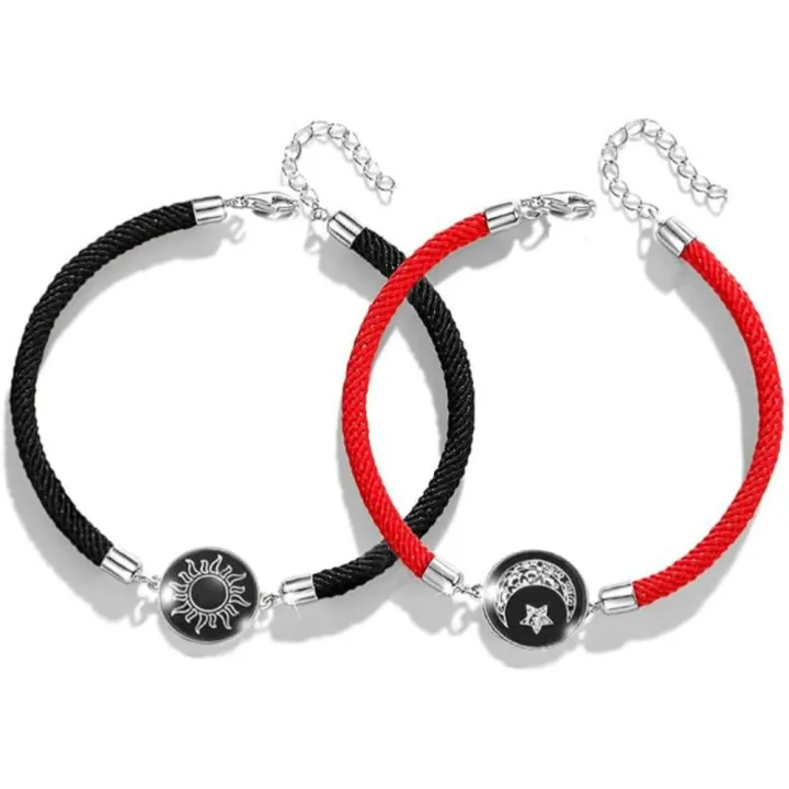 1%20pair%20Casual%20Accessory%20Sun%20Moon%20Pattern%20Couple%20Bracelet%20Luminous%20Punk%20Braided%20Bracelet%20Adjustable%20Rope%20Bracelet%20Couple%20Wear%20-%20Image%209