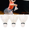 Goose Feather Badminton White Goose Feather Shuttlecocks Accurate Control for Outdoor for Sports Training. 